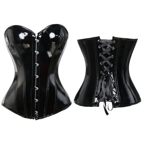 Steampunk Korsetts Sexy Gothtic Bustier Kunststoff Knochen Spitze