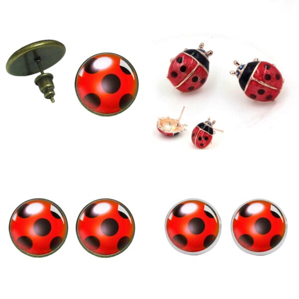 1 paar Stud Ohrringe Glas Kreis Tier Ohrringe Für Mädchen Kinder Geschenke Schmuck