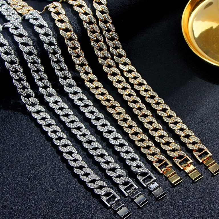 SURALIN Cuban Link Chain Set – 6,5 Mm Breit, Halskette 50 Cm & Armband 20 Cm, Aus Edelstahl – Hip-Hop Männerschmuck