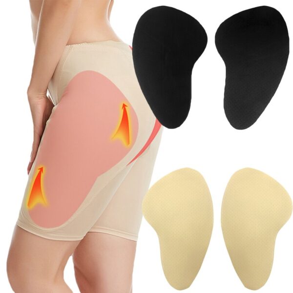 2 schwamm Pads für Höschen Füllung Butt Heber Hüfte Shapers Shapewear Builders Oberschenkel Enhancer (Ohne Höschen)