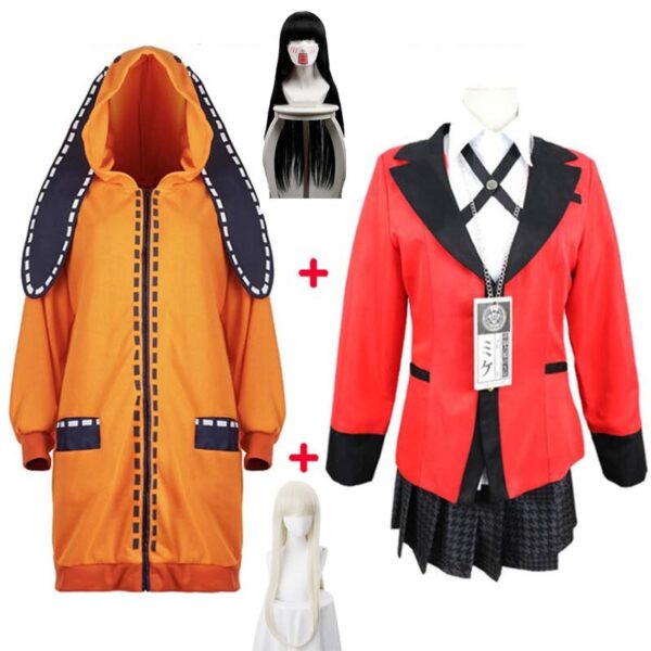 2020 Halloween Kostüme Anime Kakegurui Yumeko Jabami Cosplay Kostüm Japanische Hohe Schuluniform Cosplay Partei Für Frauen Mädchen
