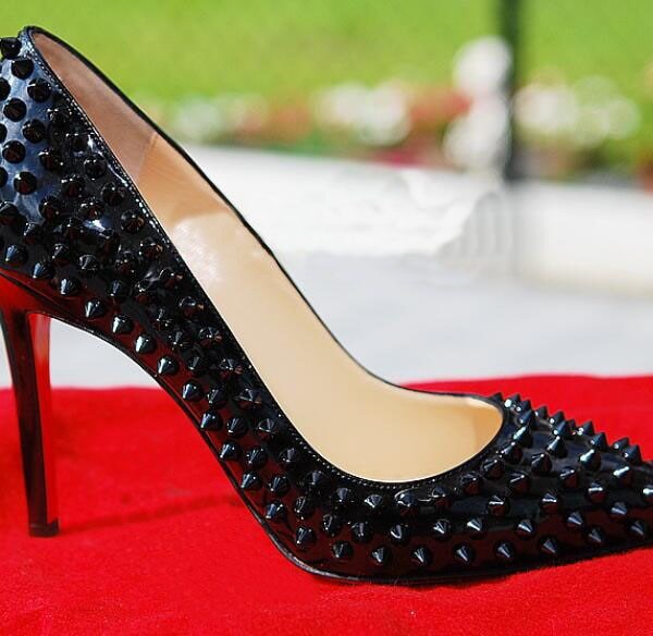 2020 dame Niet High Heels Schuhe für Frauen Spitz Sandalen Sexy Red Heels Luxus Schuhe Frauen Designer Plus Größe Frauen schuhe 44