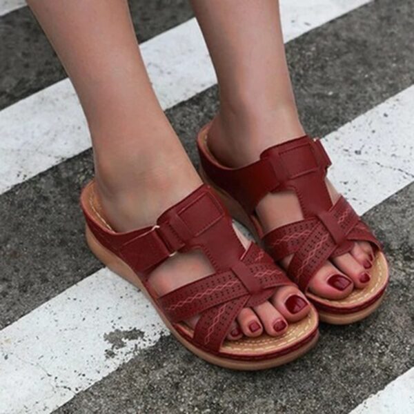 2020 sommer Sandalen Für Frauen Schuhe Premium Orthopädische Flache Sandalen Bequem Weichen Damen Sandalen Schuhe Frau Drop Verschiffen Größe 44