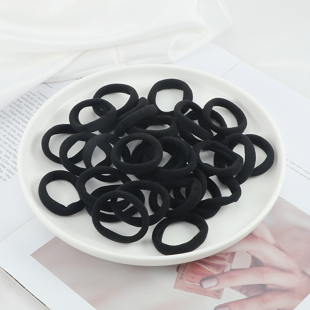 30/50 Teile/satz Frauen Grundlegende Elastische Haar Bands Scrunchie Pferdeschwanz-halter Stirnband Bunte Gummibänder Mode Haar Zubehör – Bild 4