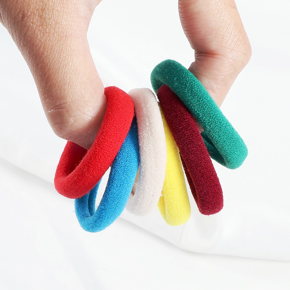 30/50 Teile/satz Frauen Grundlegende Elastische Haar Bands Scrunchie Pferdeschwanz-halter Stirnband Bunte Gummibänder Mode Haar Zubehör – Bild 6
