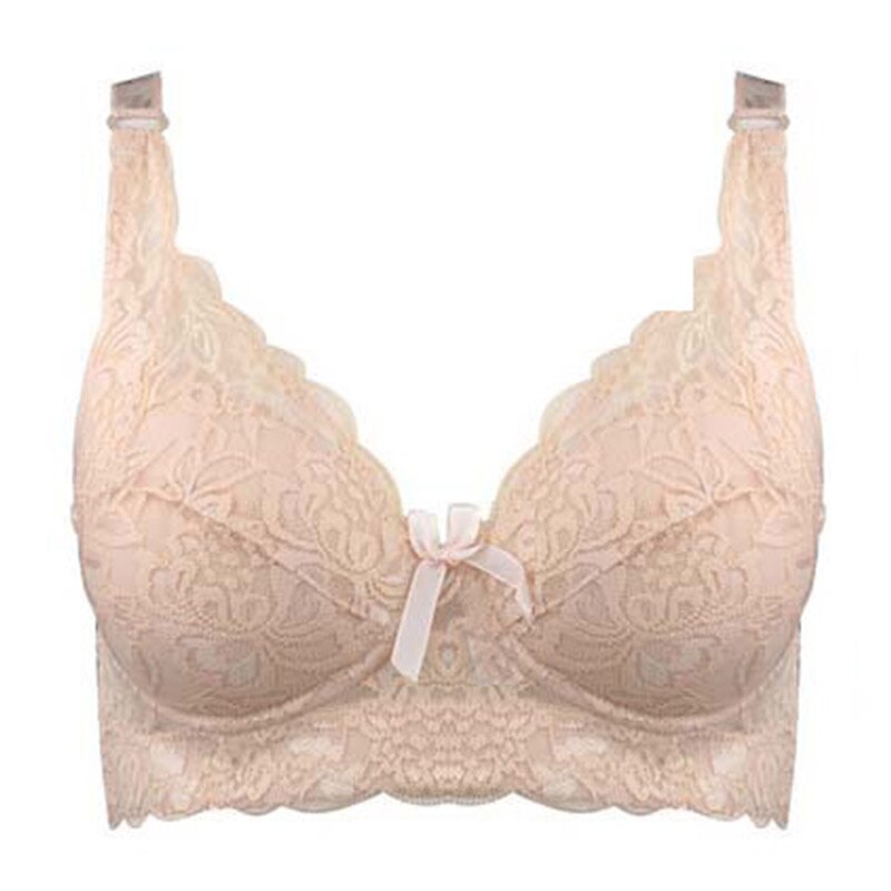 40 90 46 unterwäsche plus große größe bügel top bh bralette spitze Sexy frauen bh deutet tiefem V büstenhalter B C D tasse spitze bh – Bild 4