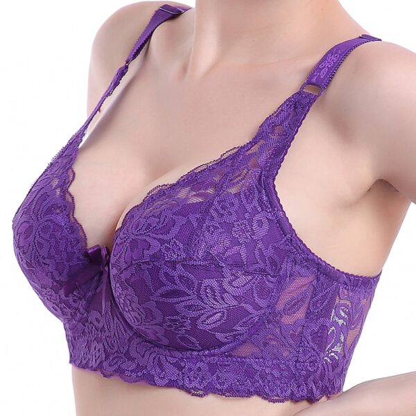 40 90 46 unterwäsche plus große größe bügel top bh bralette spitze Sexy frauen bh deutet tiefem V büstenhalter B C D tasse spitze bh