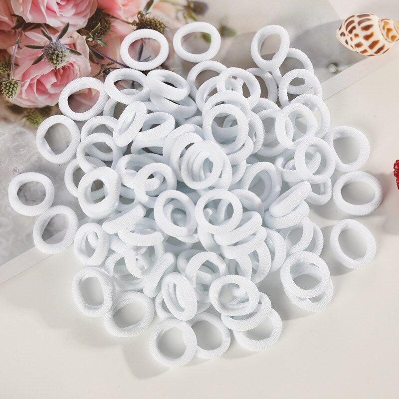 50/100 stücke Baby Mädchen Bunte Kleine Elastische Haar Bands Kinder Pferdeschwanz Halter Kinder Stirnband Gummiband Haar Zubehör – Bild 3