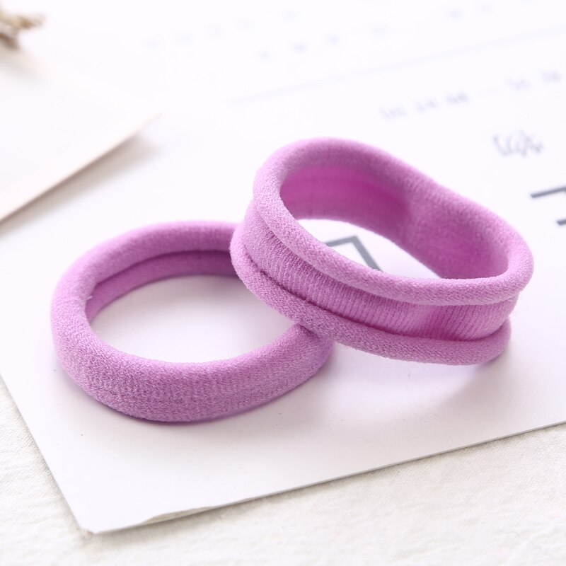 50 teile/beutel 40mm Reine Weiße Haare Halter Gummibänder Gummibänder Mädchen Frauen Krawatte Kaugummi Stirnband Haar Zubehör Elastische Haar bands – Bild 4