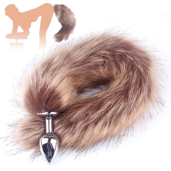 9 farben von Metall Kopf Fuchs Schwanz Stecker-in Anal Plug Erwachsene Sex Spielzeug für Frau Sexy Kostüm Cosplay sex Produkte