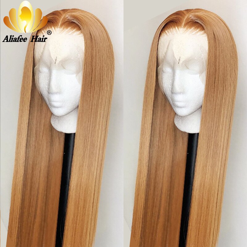 Aliafee #4/27/30 Highlight Farbige Menschliches Haar Perücken Pre Gezupft Spitze Front Menschliches Haar Perücken Ombre Remy Frontal Perücke Für Schwarz frauen – Bild 3