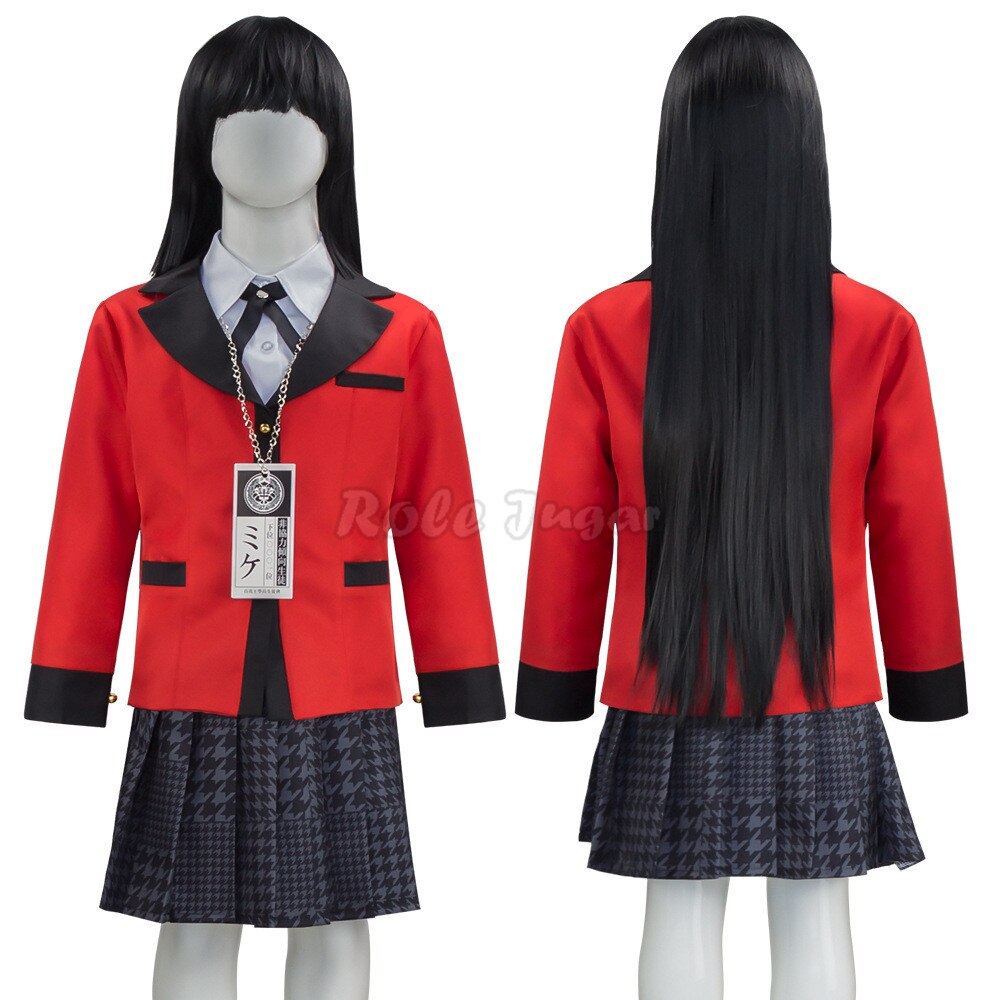 Anime Cosplay Kostüm Zwanghaften Gambler Yomoduki Runa Cosplay Schuluniform Yumeko Jabami Kostüm Halloween Full Set – Bild 2
