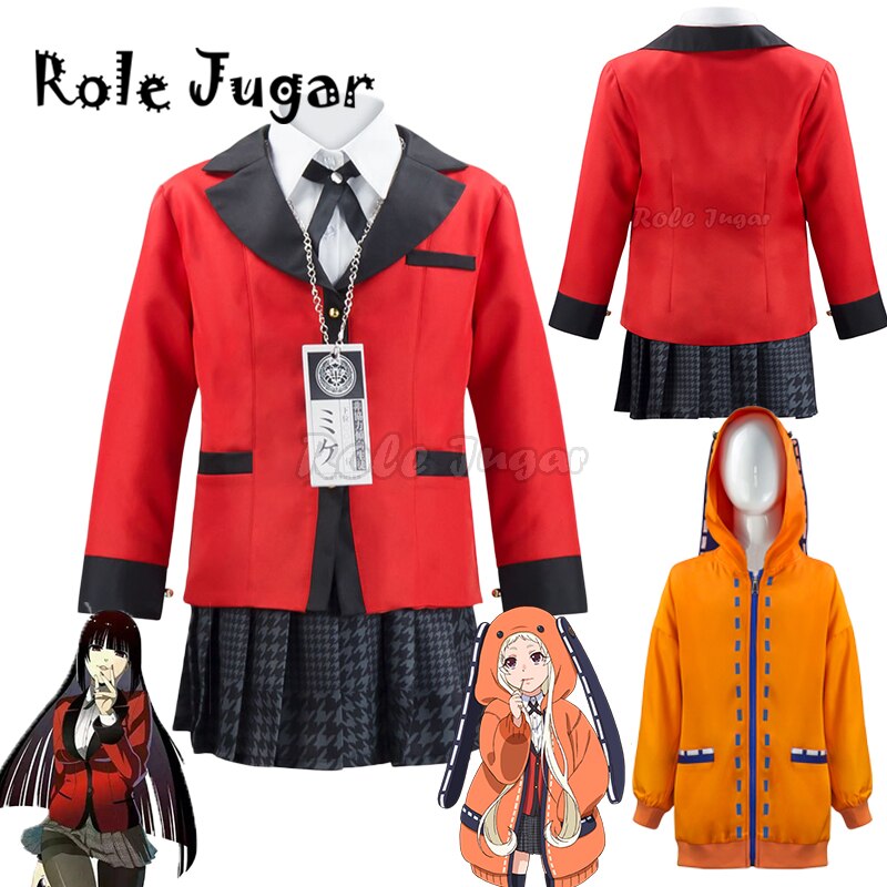 Anime Cosplay Kostüm Zwanghaften Gambler Yomoduki Runa Cosplay Schuluniform Yumeko Jabami Kostüm Halloween Full Set