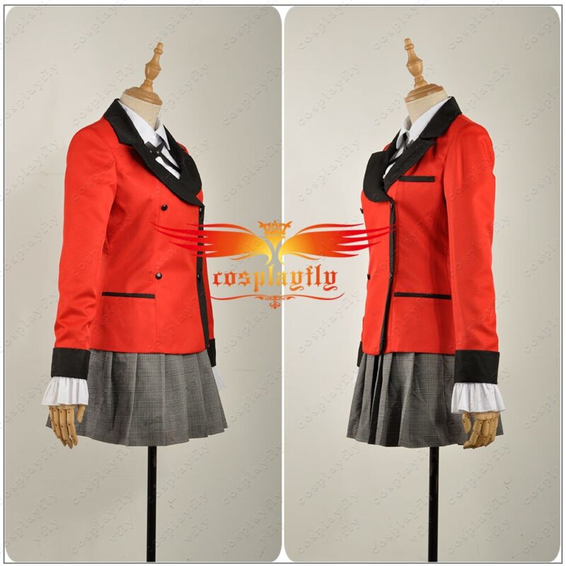 Anime Kakegurui: Zwanghaften Gambler Kirari Momobami Erwachsene Mädchen Kleid Rock Cosplay Kostüm Outfits für Frauen Schule JK Uniform – Bild 3