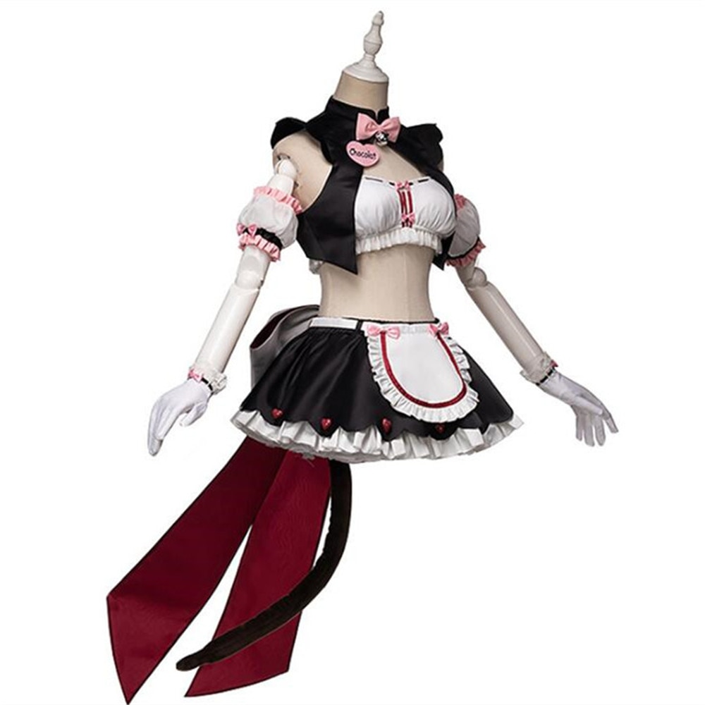 Anime NEKOPARA Chocolat Vanille Cosplay Kostüme Halloween Party Mädchen Schuluniform Vollen Satz – Bild 3