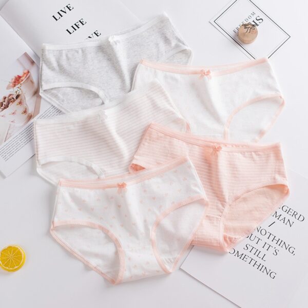 Atmungsaktive Unterwäsche Frauen Nahtlose Baumwolle Höschen Weibliche Druck Unterhose Sexy Damen Low Rise Briefs Culotte Femme 2021