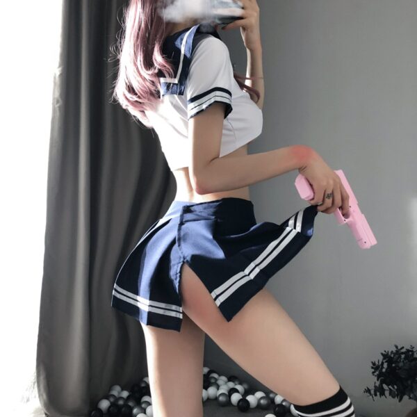 BOYSWE Frauen Sexy Cosplay Dessous Student Uniform Schule Mädchen Damen Kostüm Babydoll Kleid Weibliche Minirock Outfit 2021 Neue