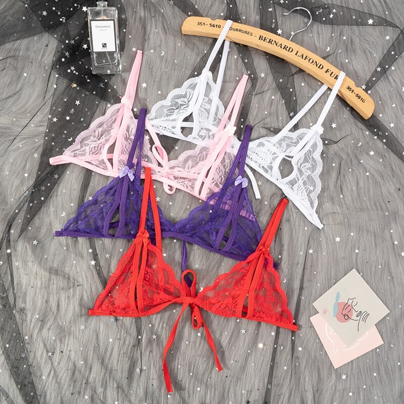 Babydoll Kostüme Frauen Heißer Exotic Open Bh Schritt Spitze Sexy Transparent Unterwäsche Baby Puppe Sexy Dessous – Bild 2