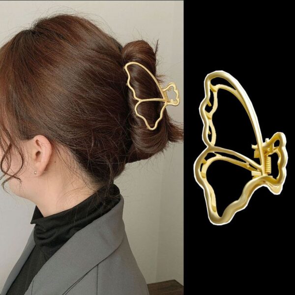 Bilandi 2021 Neue Mode Großen Metall Haar Klaue Clips Große Größe Schmetterling Geometrische Haar Barrettes Für Frauen Haar Zubehör Geschenk