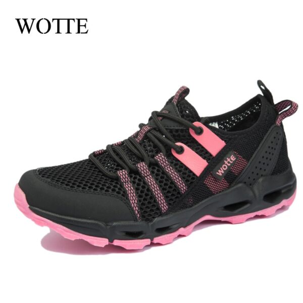 Casual Flache Schuhe Frauen Atmungsaktiv Wandern Schuhe Für Frauen Unisex Non-Slip Outdoor Turnschuhe Frauen Wanderschuhe Große Größe 36 ~ 44
