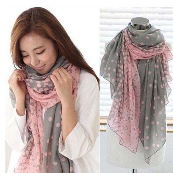 Chiffon Polka Dot Schal Schal Für Frauen Wraps Hijab Cape Sommer Schals Winter Sciarpa Und Mujer Stolen Schals Schal Schals