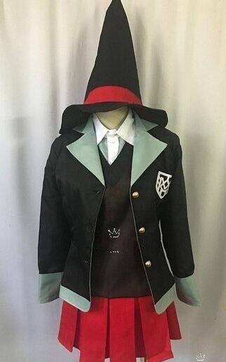 CostumeBuy Danganronpa V3: Tötung Harmonie Himik Yumeno Cosplay Kostüm Mädchen Kleid Rock Schuluniform Halloween Nach Maß – Bild 3