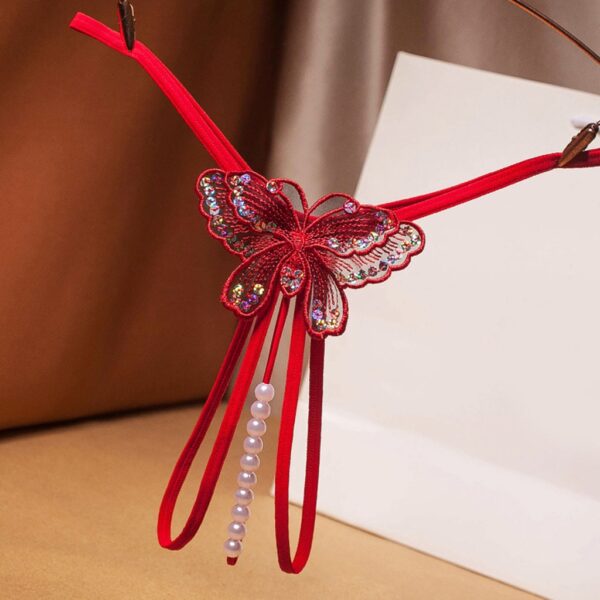 Cuecas femininas sexy frau unterwäsche schmetterling tanga Sexy Höschen Tanga Spitze Briefs Unterwäsche бесшовные трусы женские # J05