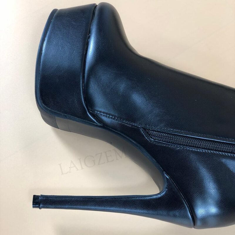 DOBANER SUPER Frauen Über Knie Hohe Stiefel Plattform Stiletto Heels Stiefel Hohe Unisex Damen Schuhe Frau Große Größe 43 44 47 48 52 – Bild 3