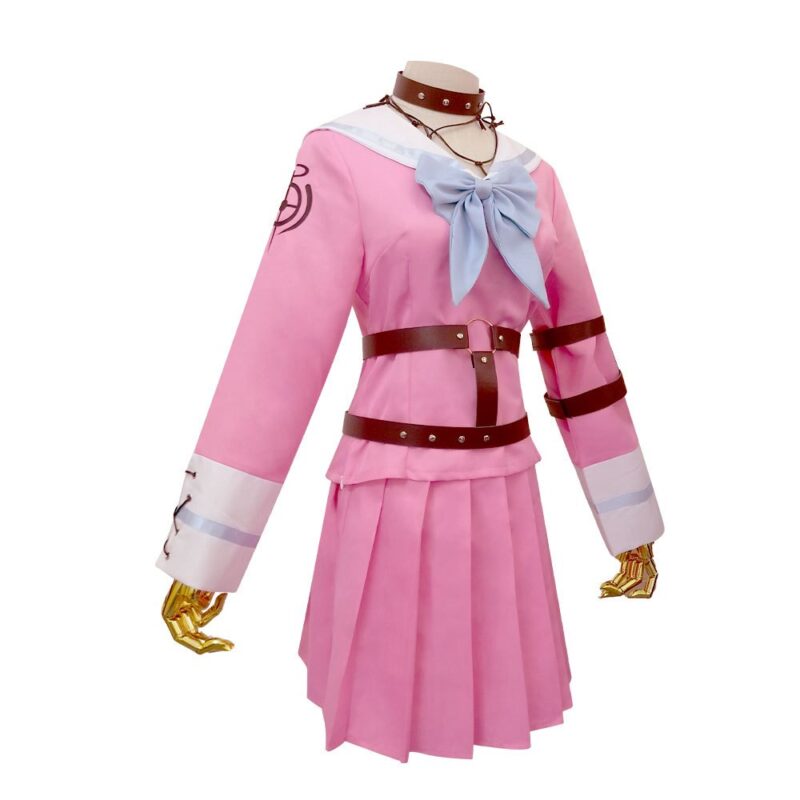 Danganronpa V3 Tötung Harmonie Iruma Miu Cosplay Kostüm Requisiten Anime Spiel Frau Mädchen party kleid Schuluniform outfit brillen – Bild 2