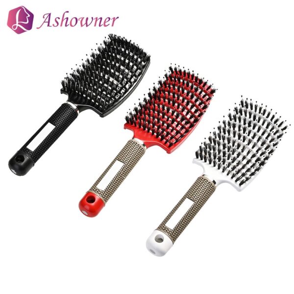 Detangle Haarbürste Frauen Nass Kamm Haar Bürste Professional Hair Pinsel Massage Kamm Pinsel für Haar Friseur Friseur Werkzeuge