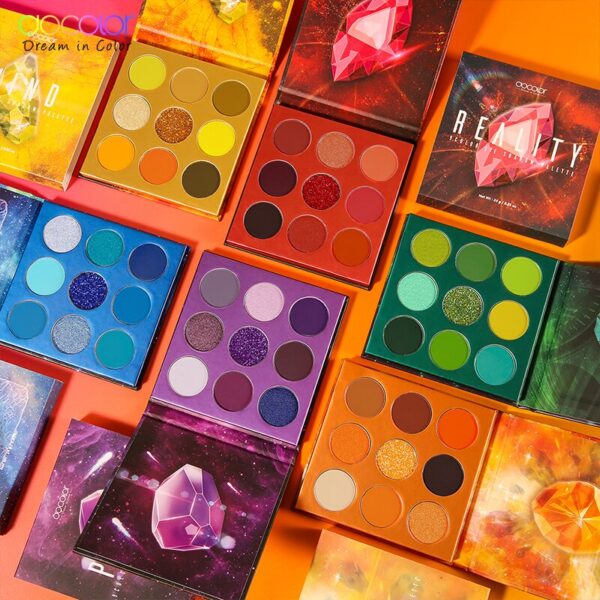 Docolor 54 Farbe Lidschatten Matt Schimmer Glitter Pigmentierte Make-Up Lidschatten Pulver Wasserdicht Kosmetik Lidschatten-palette