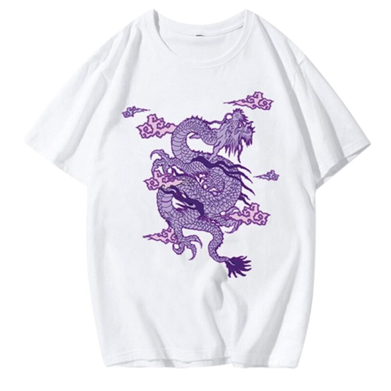 Drachen Drucken T-Shirt Frauen Plus Größe Kurzarm Tumblr Casual Neue Street Hip Hop tops Harajuku Spaß Grund Damen Sommer t – Bild 6