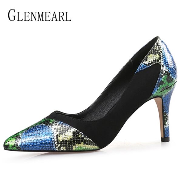 Echtes Leder Frauen Schuhe High Heels Luxus Frau Pumpen Spitz Hochzeit Schuhe Heels Frühling Herbst Kleid Schuhe Plus Größe 44