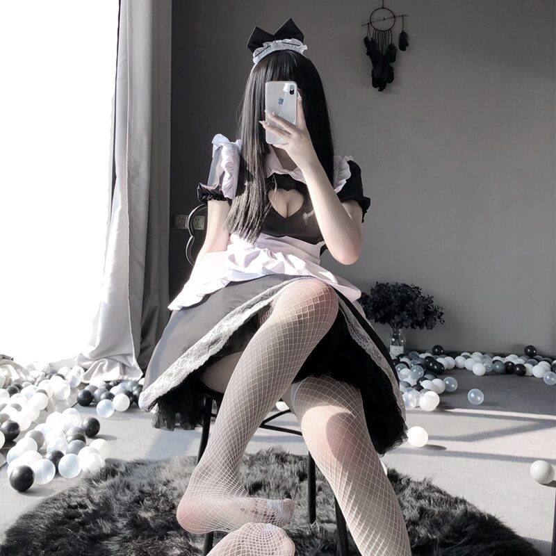 Erotische Rolle Spielen Nette Live-Show Frauen Sexy Dessous Lolita Kostüm Cosplay Japanischen Maid Diener Babydoll Kleid Uniform – Bild 2