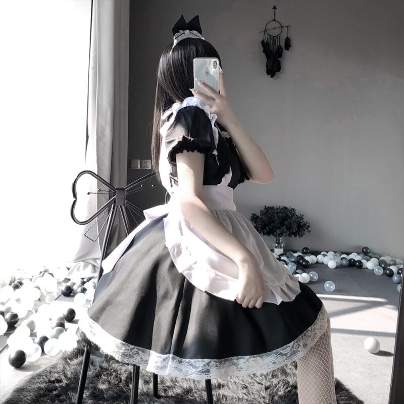 Erotische Rolle Spielen Nette Live-Show Frauen Sexy Dessous Lolita Kostüm Cosplay Japanischen Maid Diener Babydoll Kleid Uniform – Bild 4