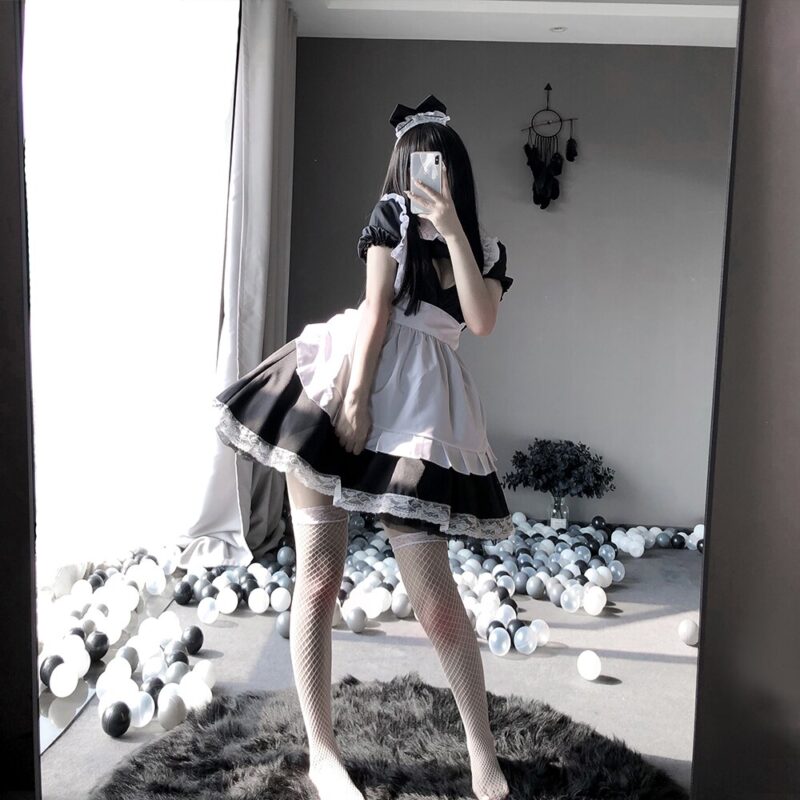 Erotische Rolle Spielen Nette Live-Show Frauen Sexy Dessous Lolita Kostüm Cosplay Japanischen Maid Diener Babydoll Kleid Uniform – Bild 5