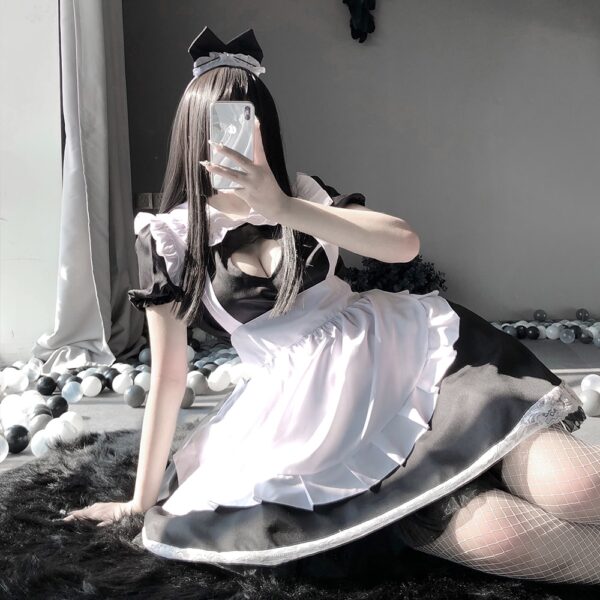 Erotische Rolle Spielen Nette Live-Show Frauen Sexy Dessous Lolita Kostüm Cosplay Japanischen Maid Diener Babydoll Kleid Uniform