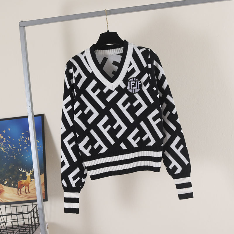 Europäischen Pullover T-shirt frauen langarm V-ausschnitt hohe taille kurzen stil temperament slim fit farbe passenden pullover