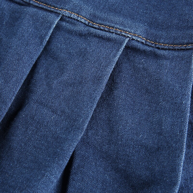 Europäischen und Amerikanischen 2020 Herbst Neue Sexy Hot Girl Rüschen Hohe Taille Abnehmen Stretch Denim Rock Casual Kurzen rock frauen – Bild 6