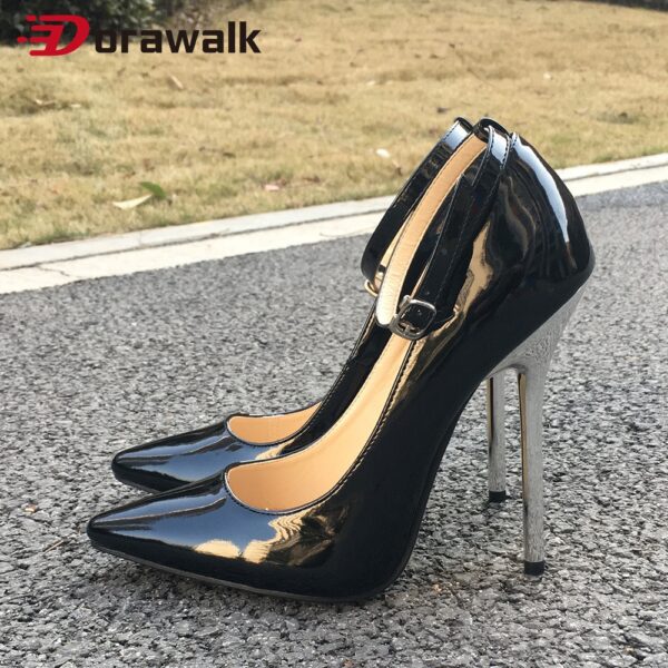 Extreme High Heels Sexy Fetisch 13cm Frauen Pumps Riemchen Modell Zeigen Party Hochzeit Drag Queen Kreuz Kommode Schuhe große Größe 44