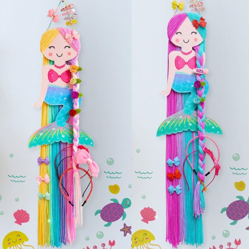 Fioday Neue Einhorn Hängende Lagerung Gürtel für Mädchen Haar Clips Haarspange Haarband Organizer Streifen Halter Werkzeuge für Haar Zubehör – Bild 5