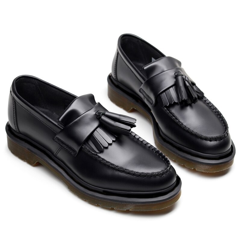 Frühling Herbst Mode Neue Frauen Müßiggänger Echtem Leder Casual Schuhe Frau Slip-on Wohnungen Quaste Oxford Schuhe für Frauen schuhe 44 – Bild 2