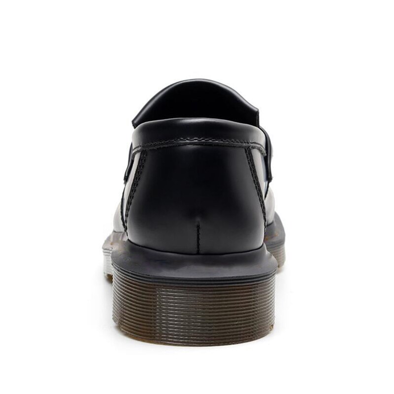 Frühling Herbst Mode Neue Frauen Müßiggänger Echtem Leder Casual Schuhe Frau Slip-on Wohnungen Quaste Oxford Schuhe für Frauen schuhe 44 – Bild 3