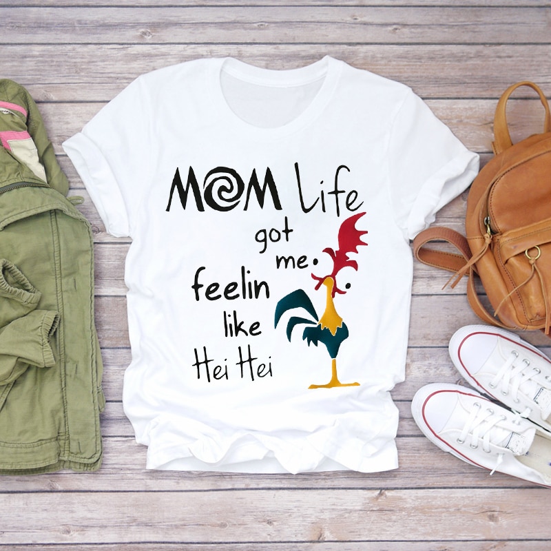 Frauen 2020 Cartoon Super Mom Leben Momlife Sommer Druck Dame T-shirts Top T Shirt Damen Frauen Grafik Weibliche T T-Shirt – Bild 3