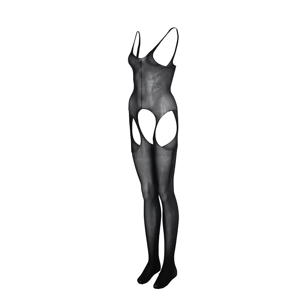 Frauen Dessous Sexy Hot Erotische Bh Thongs Strumpfbänder Frauen Tiefe V Hohl Dessous Öffnen Gabelung Bodystockings Perspektive Body – Bild 2