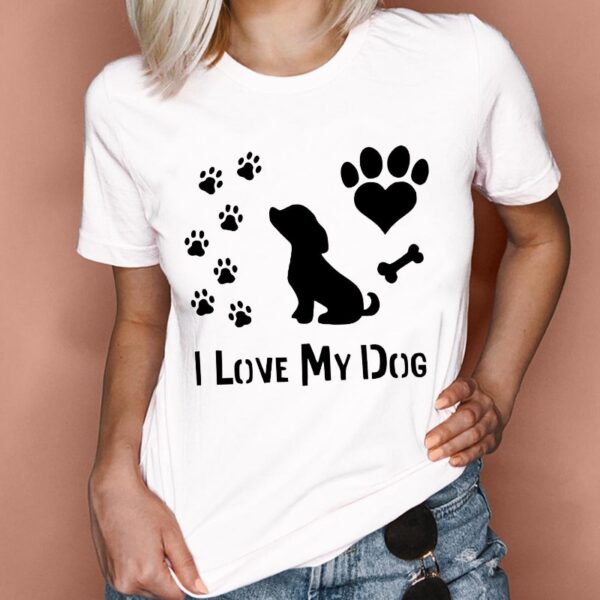 Frauen Grafik Hund Pfote Mom Cartoon Pet Nette 90s Kleidung Sommer Frühling Dame Kleidung Tops Tees Drucken Weibliche T-shirt t-Shirt
