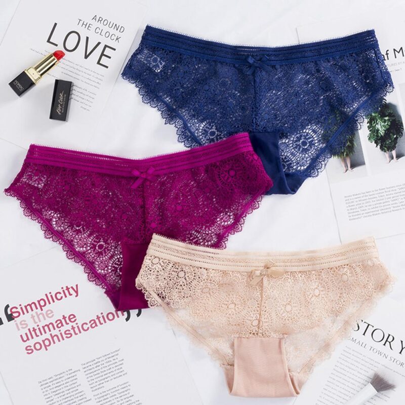 Frauen Höschen Unterwäsche Briefs Lady Sexy Spitze Atmungs Weibliche Höschen Sexy Slip Unterwäsche Dessous