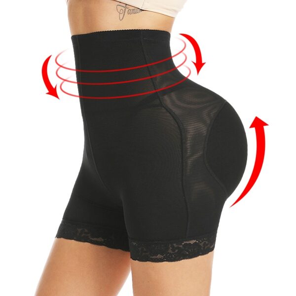 Frauen Hohe Taille Spitze Butt Heber Körper Shaper Bauch Steuer Höschen Boyshort Pad Shorts Hüfte Enhancer Shapewear