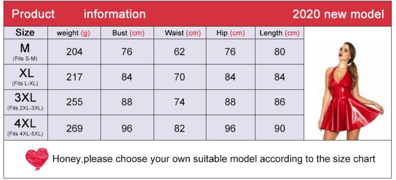 Frauen Hot Sexy halter wetlook faux pu leder Dessous Schwarz pvc Latex gummi clubwear Catsuit Erotische fetisch mini kleid Kostüme – Bild 6