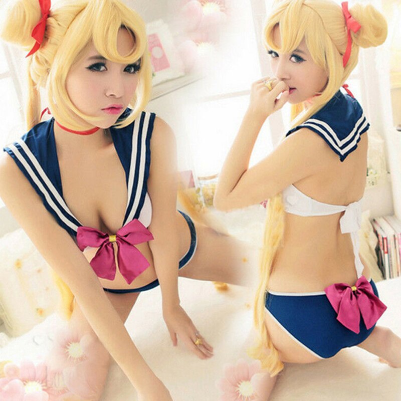Frauen Japanischen JK Anzug Sexy Nette Student Mädchen Schuluniform Transparente Spitze Mini Weste Dessous Tops Rock Kleidung Set – Bild 2